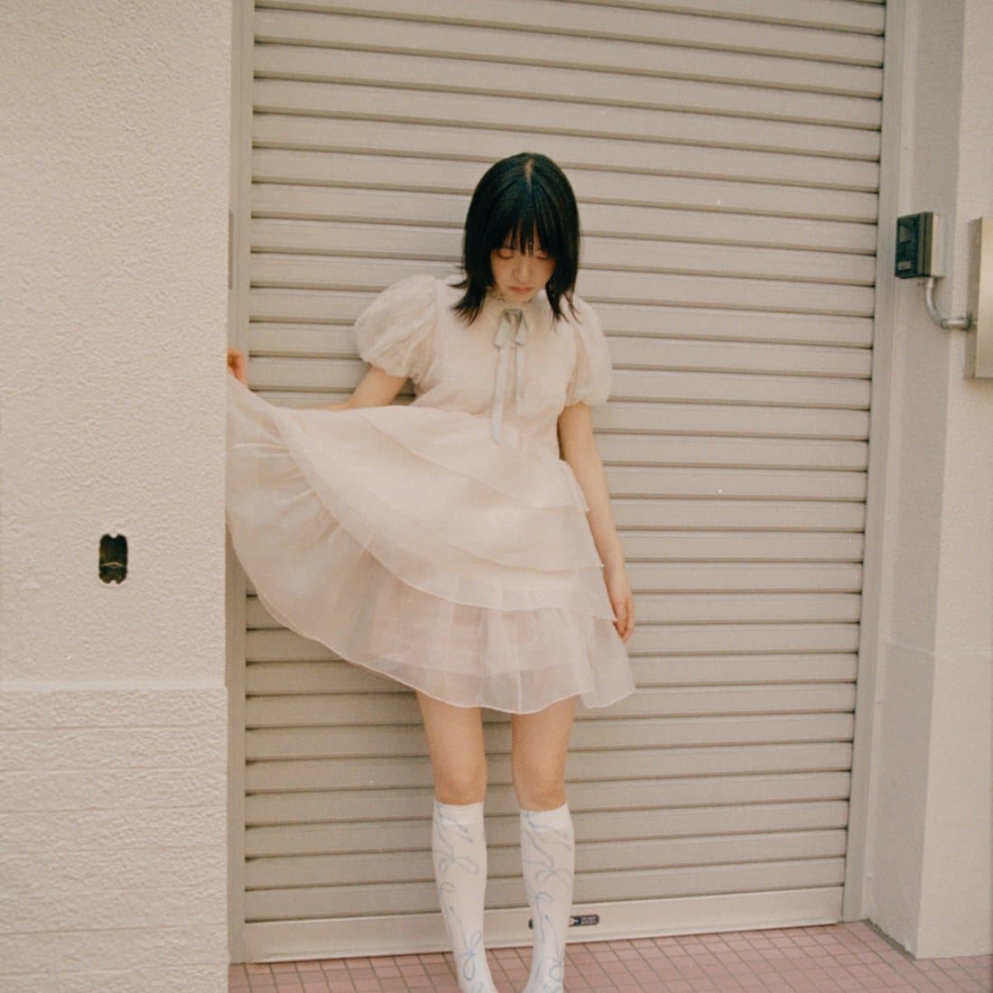Tulle caught mid turn